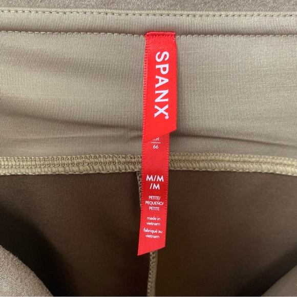 Spanx Faux Suede Leggings in Camel Size Medium Petite NWT - Picture 13 of 15